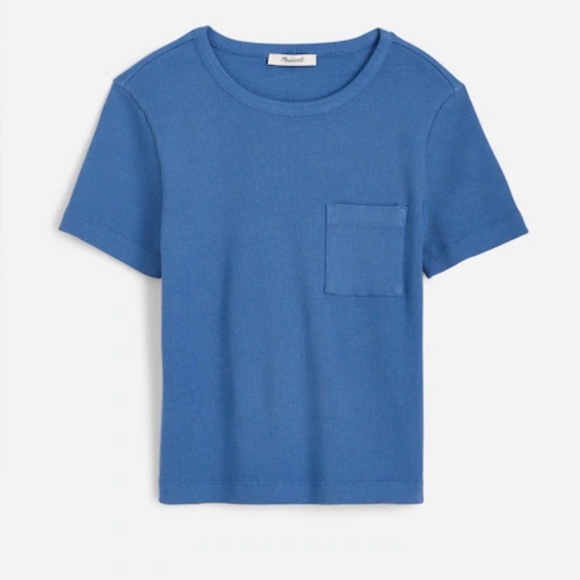 Madewell Tops - MADEWELL GARMENT-DYED RIBBED CREWNECK TEE TOP